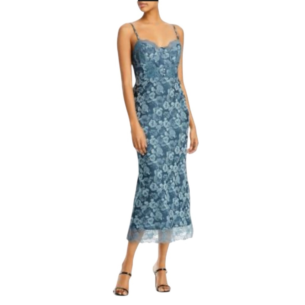 RAHI Floral Print‎ Midi Dress